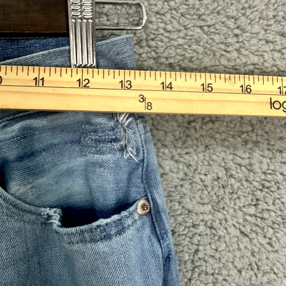 PISTOLA Presley High Rise Relaxed Roller Jeans sz 25 Blue Light Wash Distressed - Picture 6 of 7